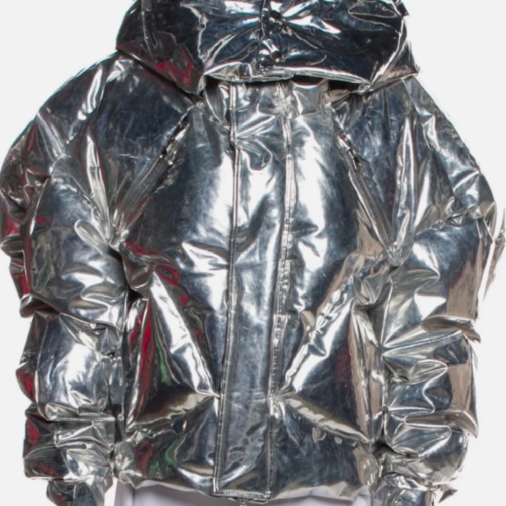Chen Peng Silver Down Puffer Jacket - image 6
